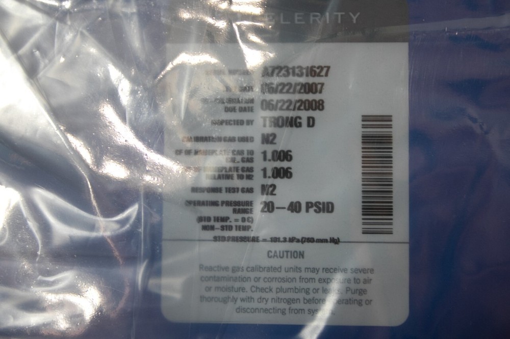 CELERITY / TYLAN FC-262V Mass Flow Controller 31 SLPM N2