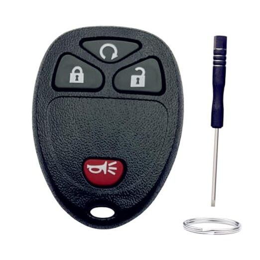 Key Fob Shell Replacement for Chevy 2007-2014 Equinox Avalanche 4 Button-B