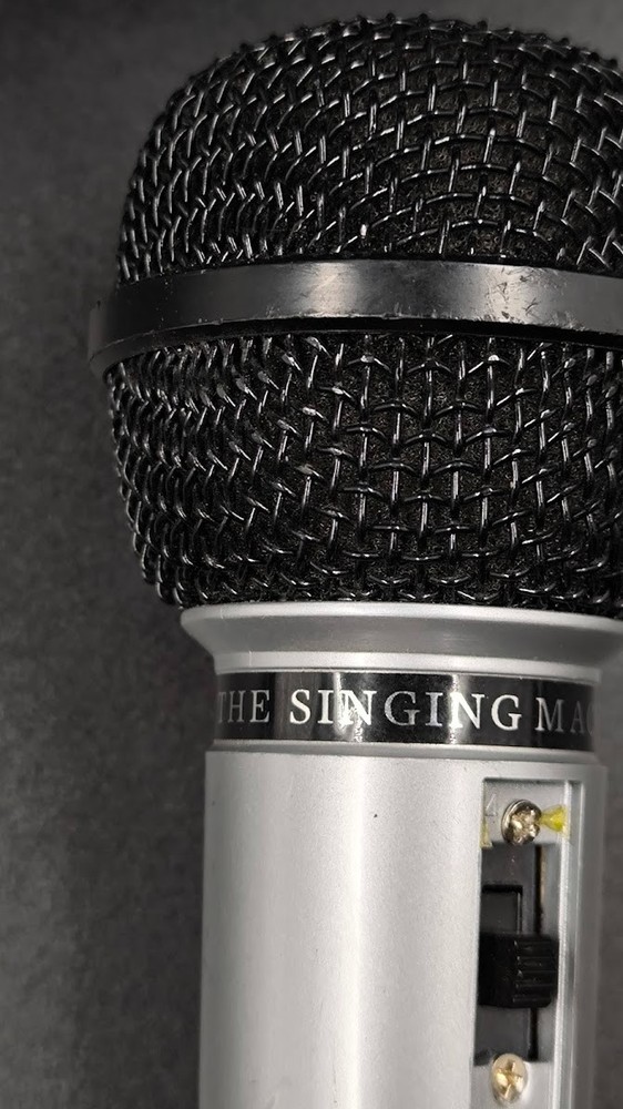 The Singing Machine Co. INC Microphone Used Working Silver