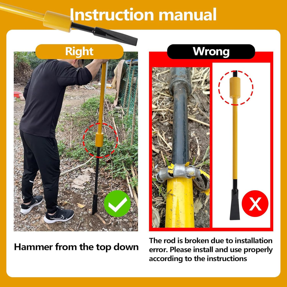 Heavy Duty Root Cutting & Hole Digging Tool for Garden Removal Tasks