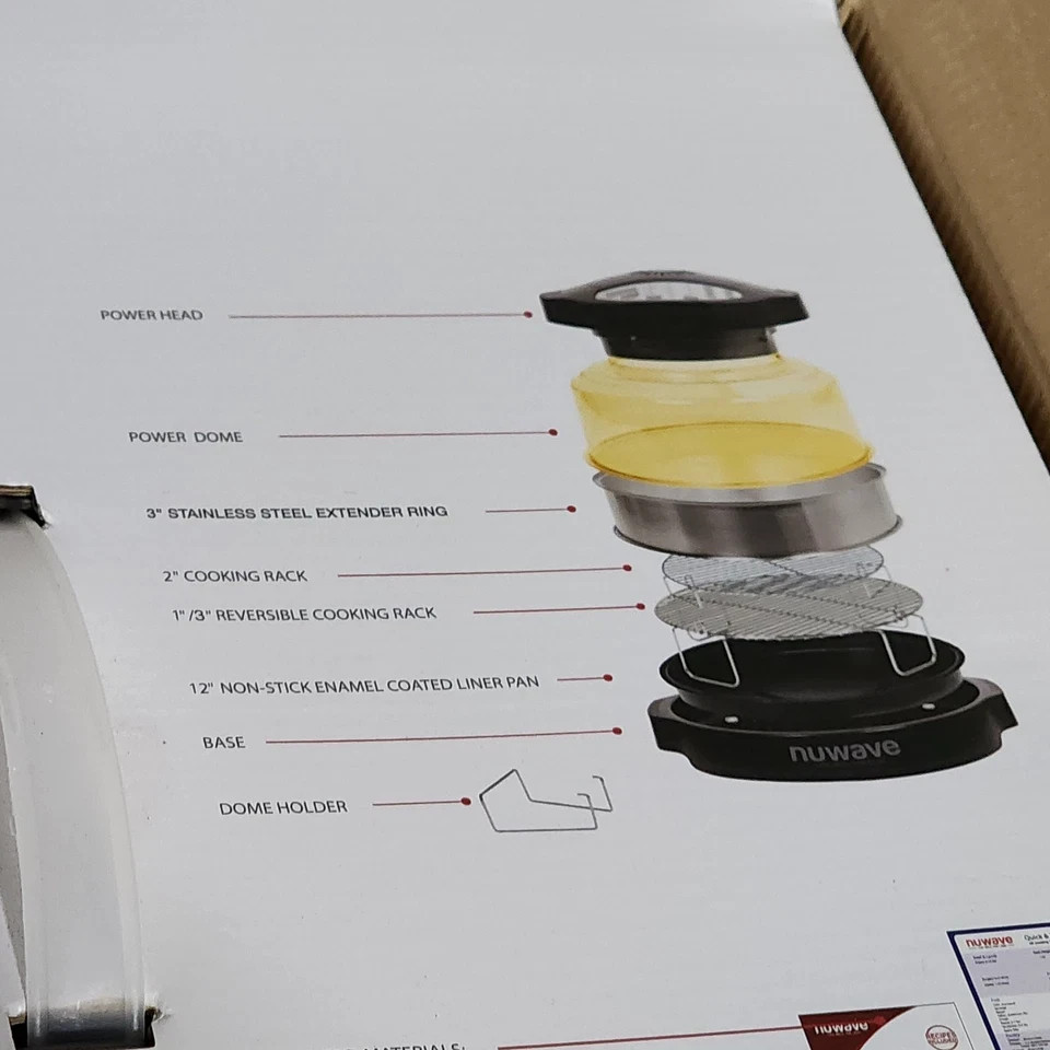 New! NUWAVE Infrared Oven Pro Plus Cooking System With Original Box