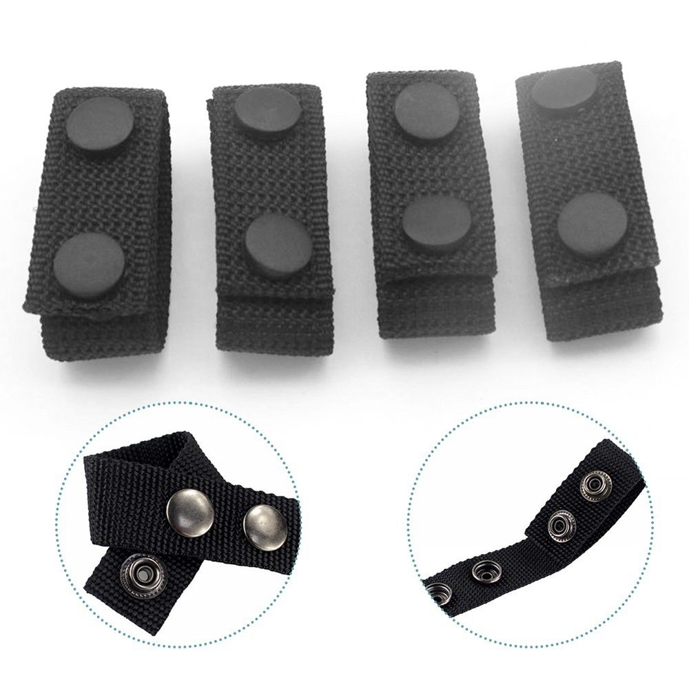 Buckle Keeper 4 Pack Nylon Belt Keeper Set for Secure Fastening