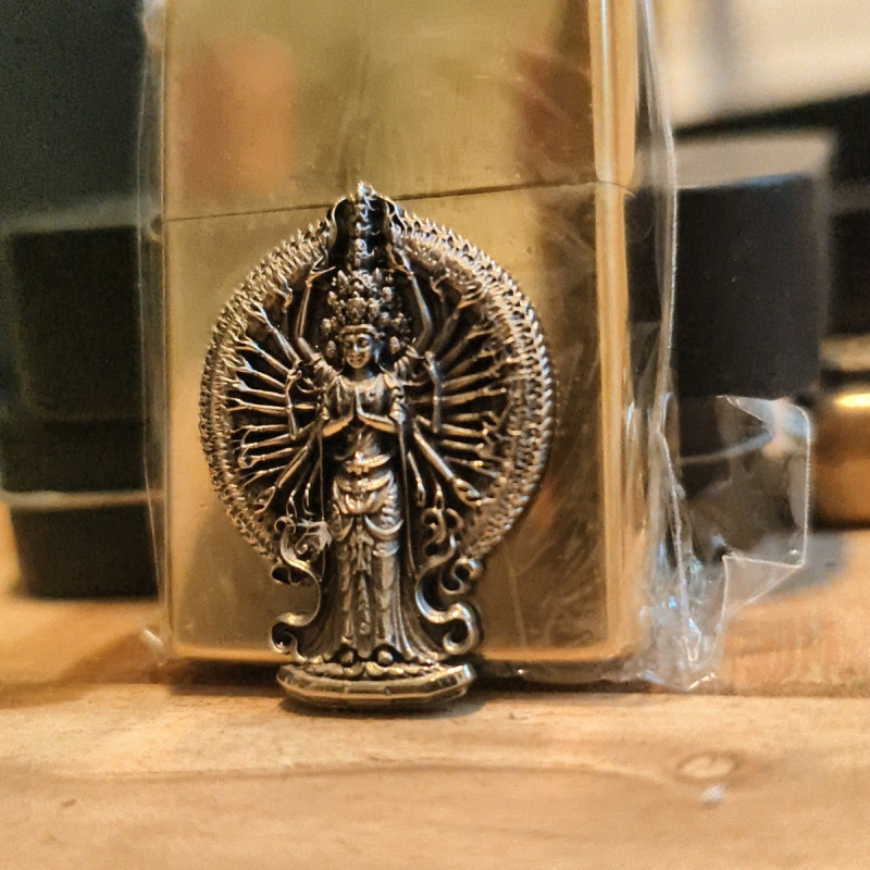 Premium Quality Thousand-Armed Guanyin Pure Copper Seal Does Not Include Lighter