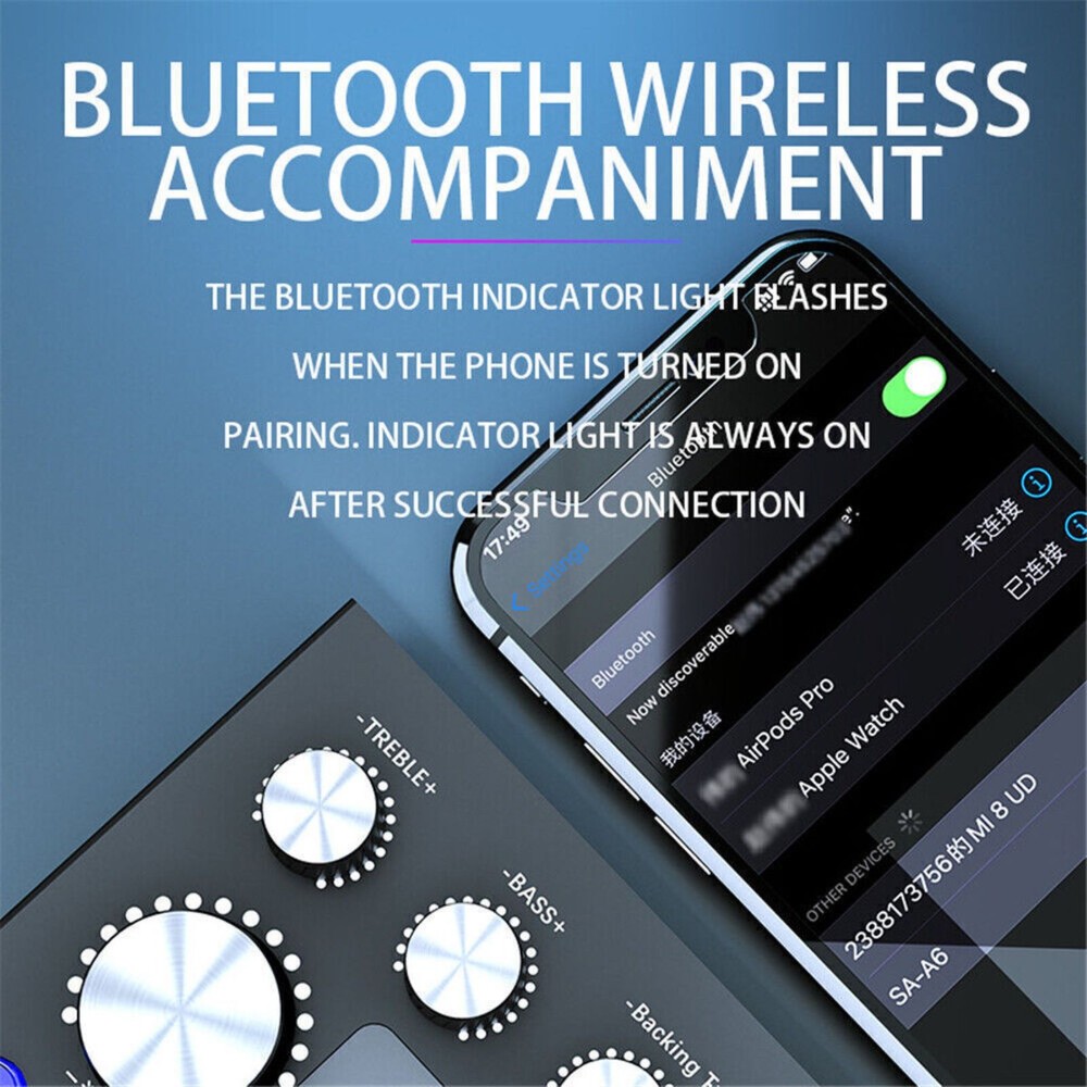 Universal V8S Sound Card For Multiple Devices Bluetooth Wireless Accompaniment