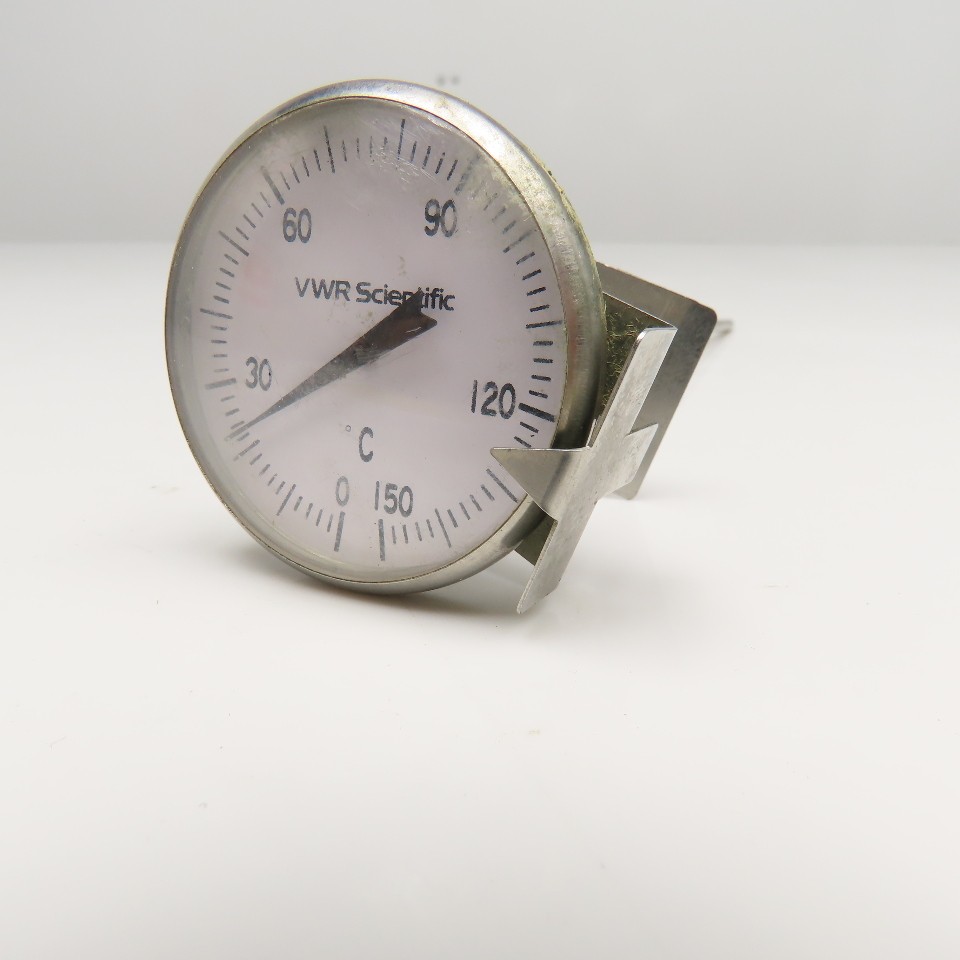 VWR Scientific 0-150°C Laboratory Dial Thermometer W/ Pointer Indicator