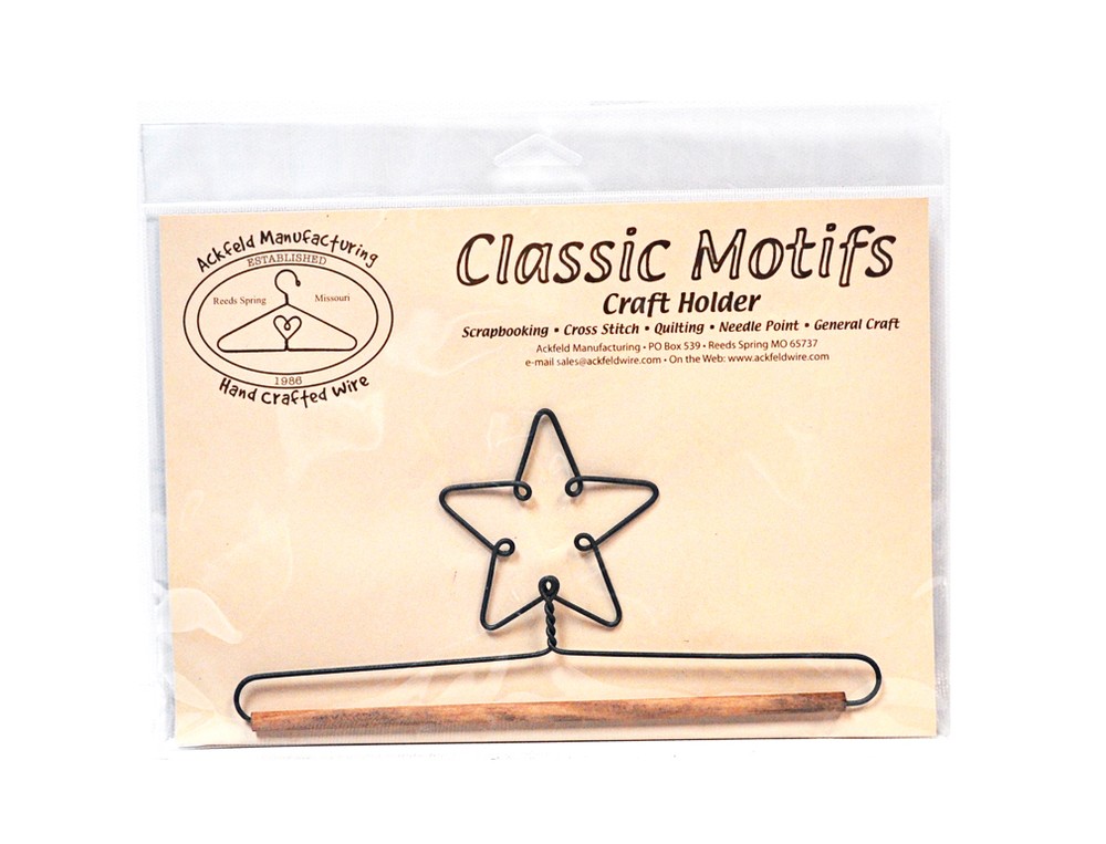 Classic Motifs Star With Dowel Craft Holder