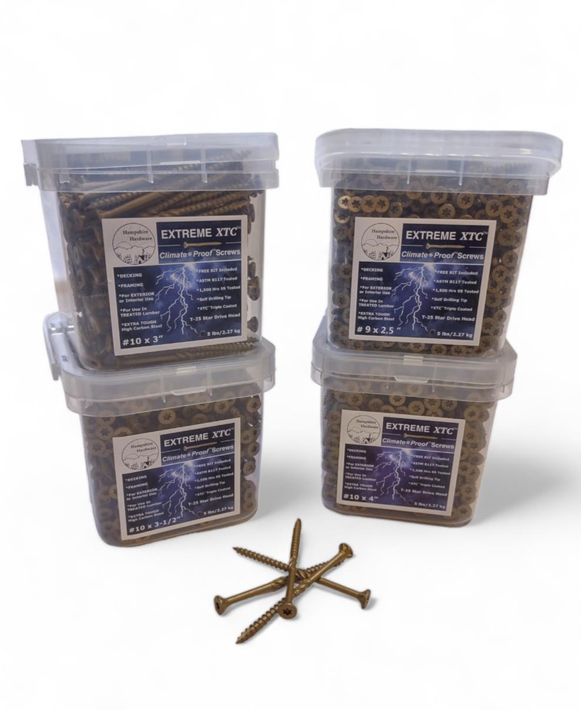 XTC™ Climate Proof™ Decking and Framing Screws #9 x 2.5"
