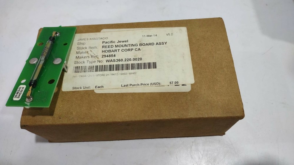 Hobart 294854 Reed Mounting Board Assembly