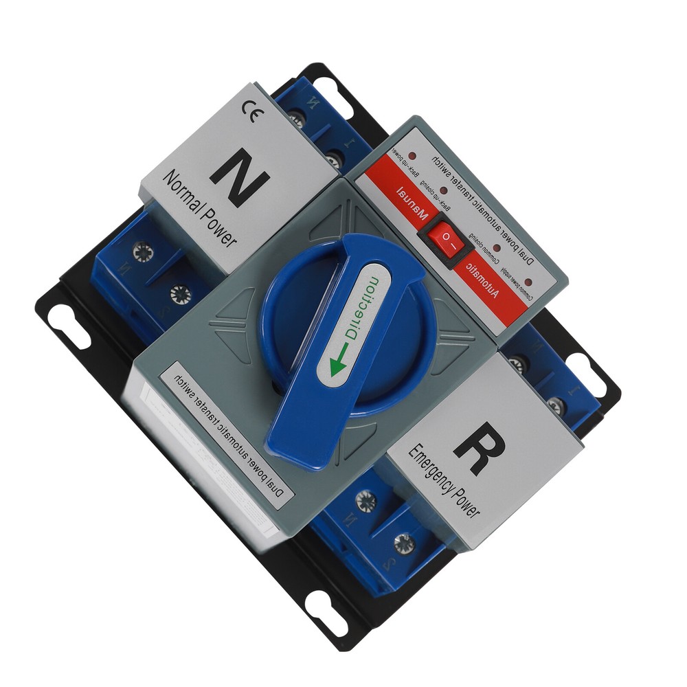 2P Mini Switch Automatic Dual Power Transfer Switch Conversion Switch Self Cast
