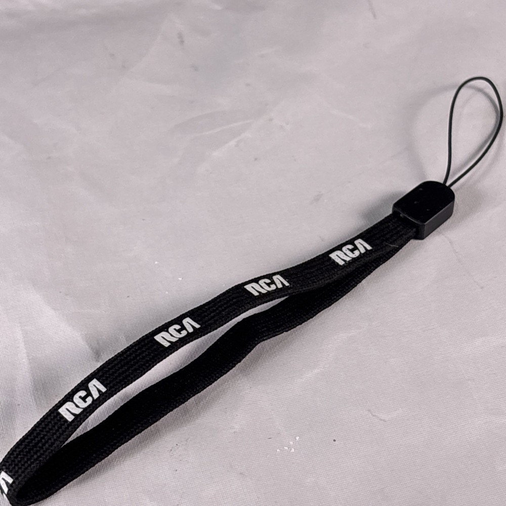 Vintage Matte Black RCA Video Camera Wristd Strap 5" Length