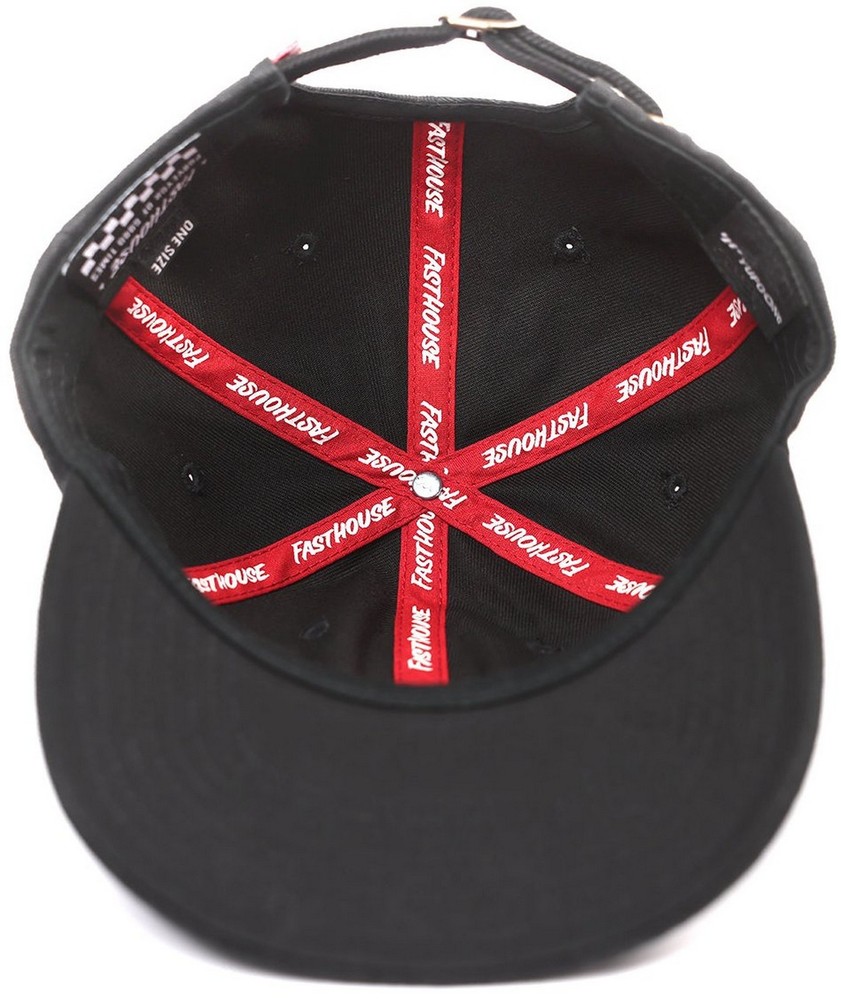 Fasthouse Flag Snapback Hat Black