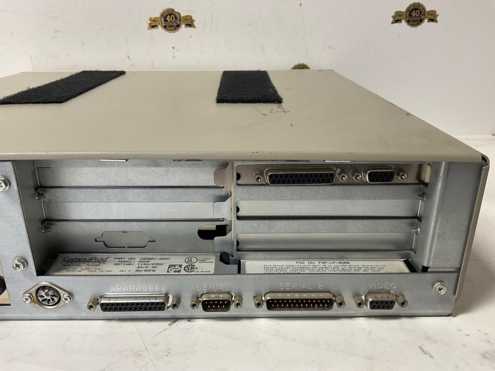 CompuAdd 810 Computer # 100921-0001 model A002 Keyboard Diskette powers up fine
