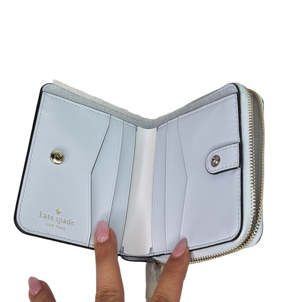 Kate Spade Staci Small Zip Around Wallet Pale Sapph