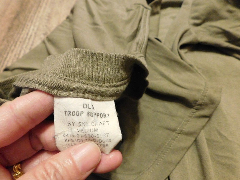 LOT OF 4 US MILITARY TAN UNDERSHIRT SIZE MEDIUM