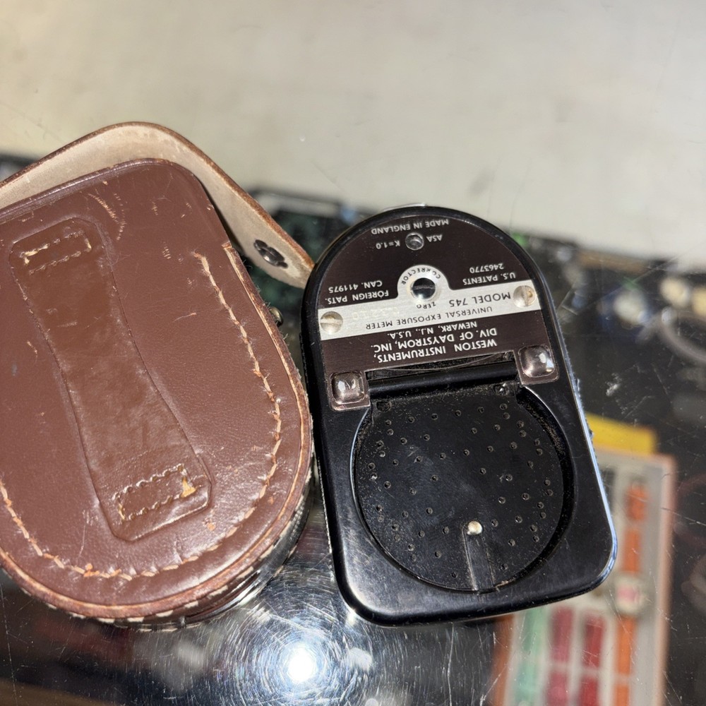 Weston Master IV Exposure Meter Model 745 with leather case