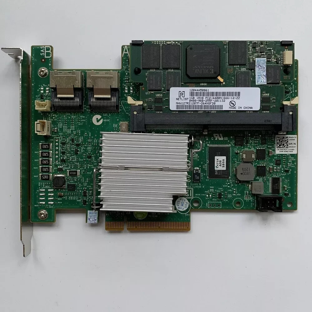 Dell PERC H700 1GB Cache 6Gbps SAS RAID Controller Card w/ battery 2×8087 SATA