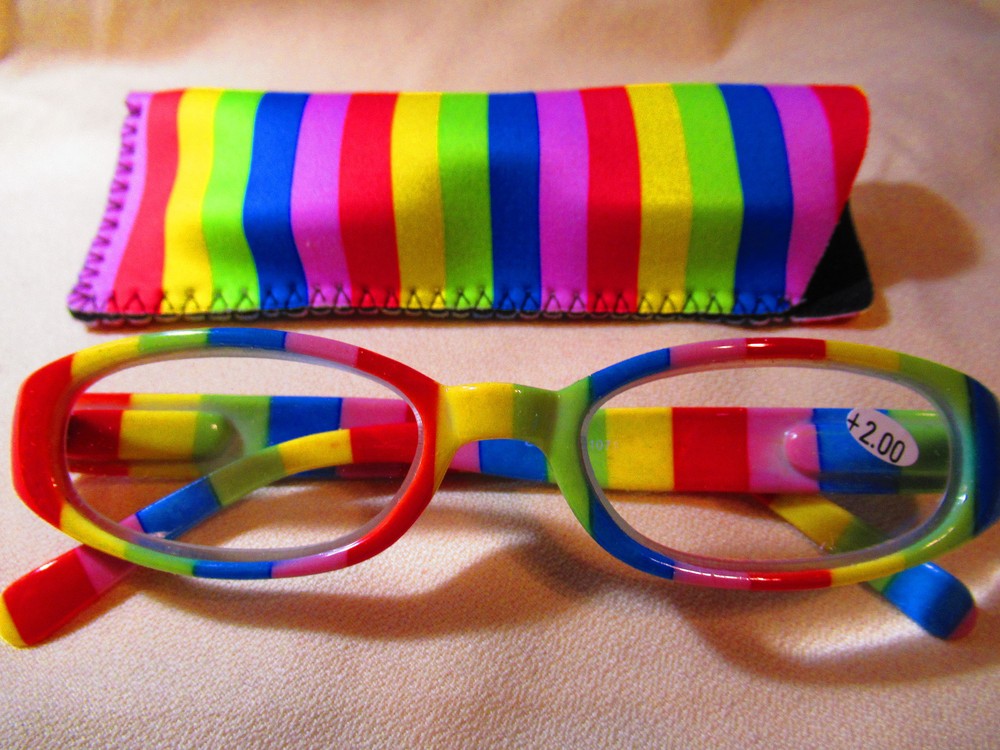 Colorful STRIPED READING GLASSES #R1071