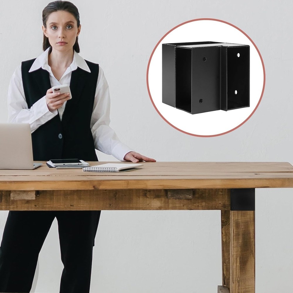 4 Pcs Steel Workbench Corner Brackets for Custom Workbench Shelving Work Table