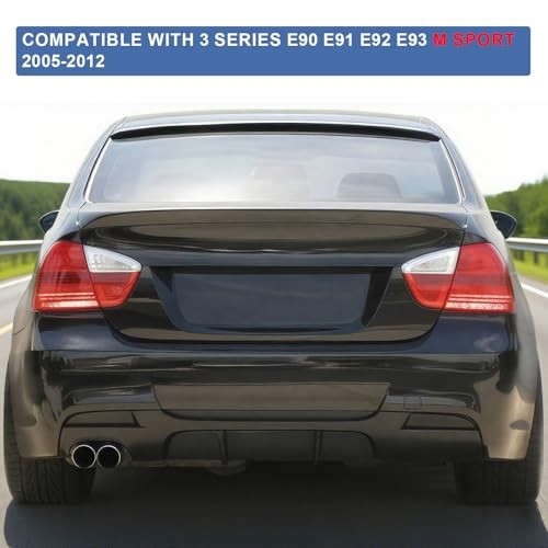 Rear Diffuser for 2005-2012 3 Series E91 E92 E93 Single Side Double Outlet E90