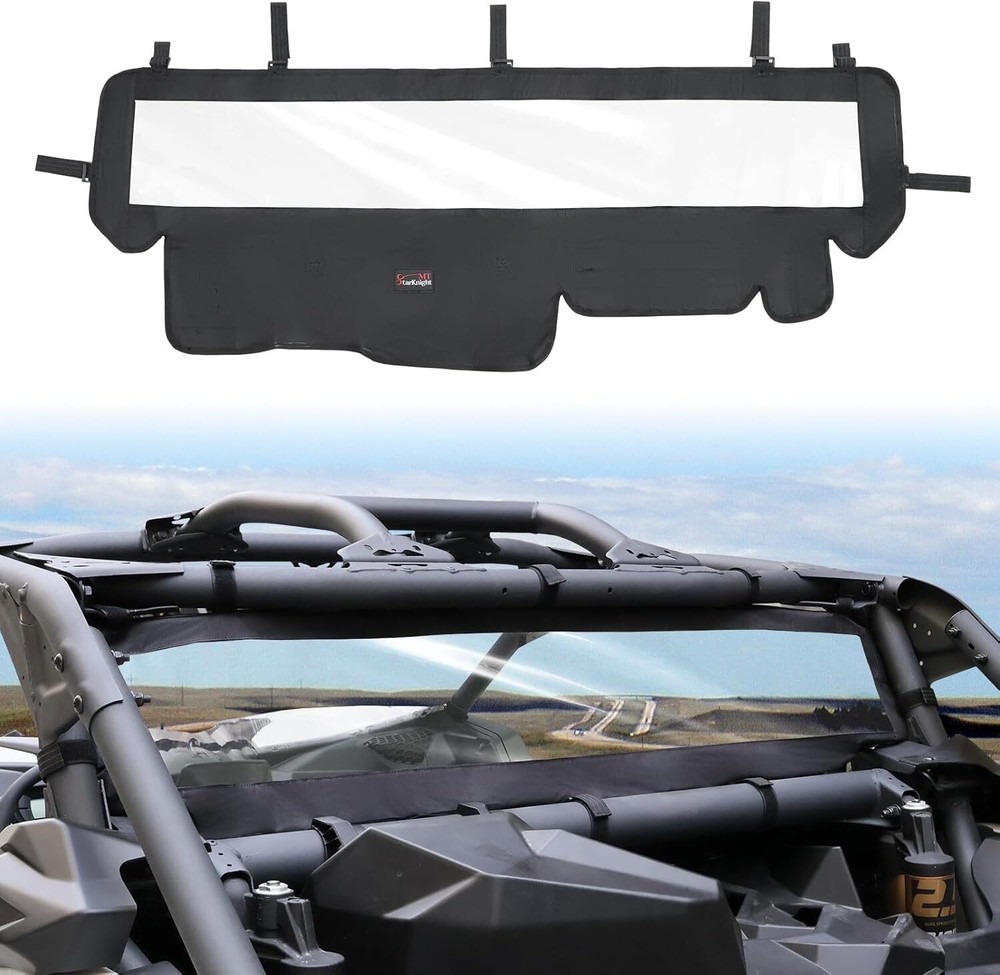 UTV Soft Back Rear Window Windshield Panel for Can-Am X3 /Max XRS XDS 2017-2024