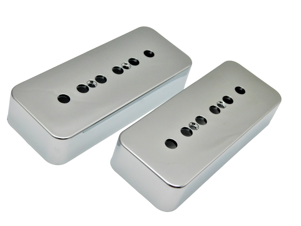 Chrome Plastic Pickup p-90 Covers 50mm, 52mm