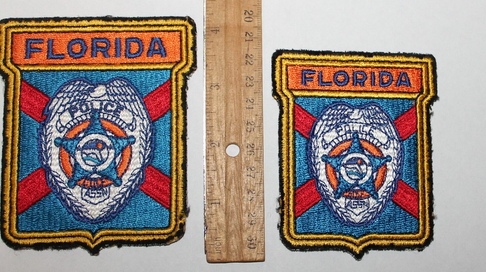 2 FLORIDA POLICE ASSOCIATION FL Fla patch set