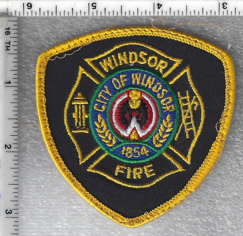 Windsor Fire Department (Ontario, Canada) Uniform Take-Off Cap/Hat Patch