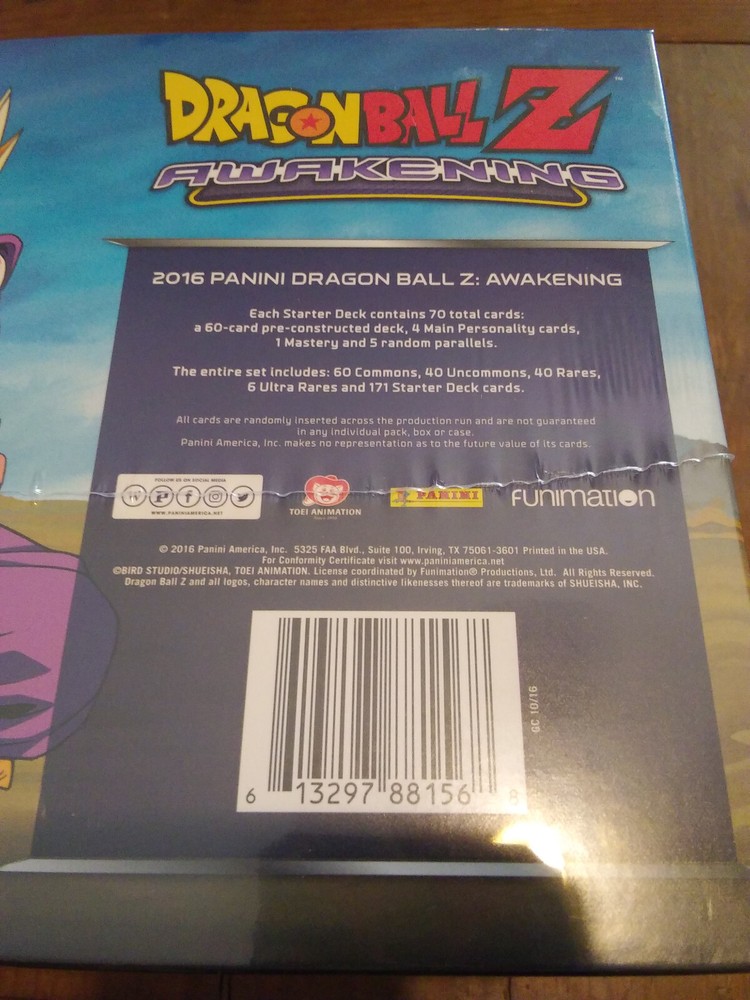 Dragon Ball Z Awakening Starter Deck Box Panini