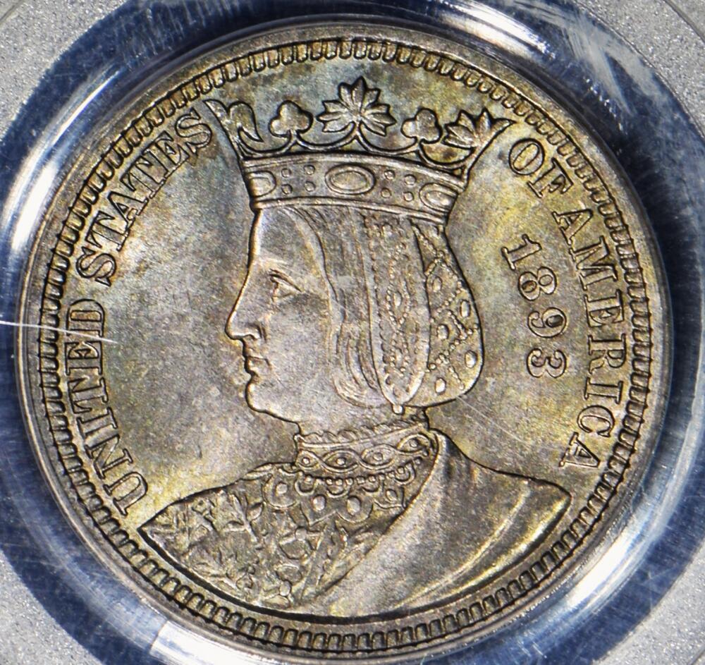 1893 Isabella Quarter PCGS MS-63; Nice Original