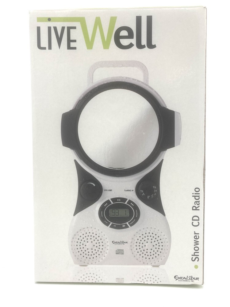 live well shower cd player New In Open Box