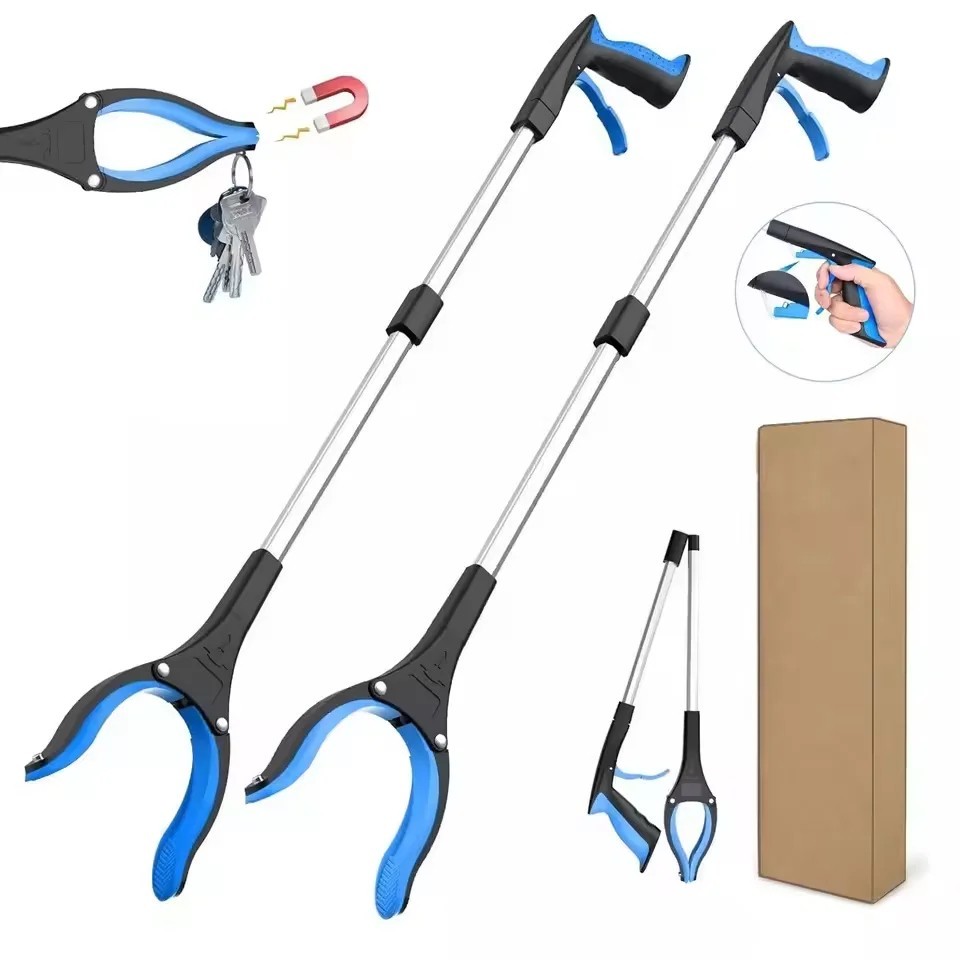 Garbage Picker Grabber Tool 80cm 360° Rotating Trash Pickup Gripper