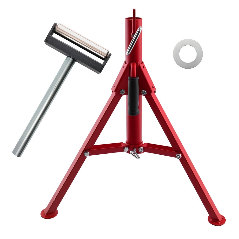 Adjustable Height Roller Jack Stand 2500lbs 27.6-52in Triangular Base Steel