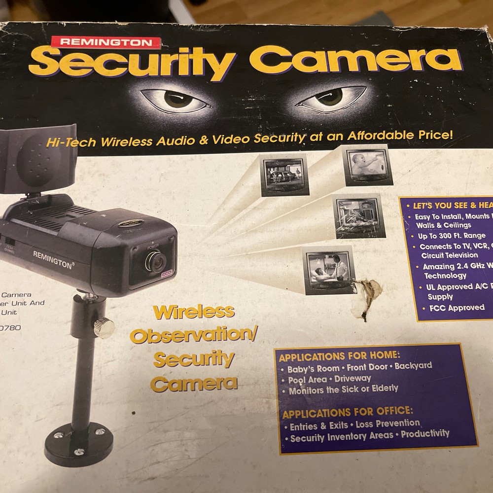 Remington - 2.4 GHZ Wireless Observation System, new open box Security Camera