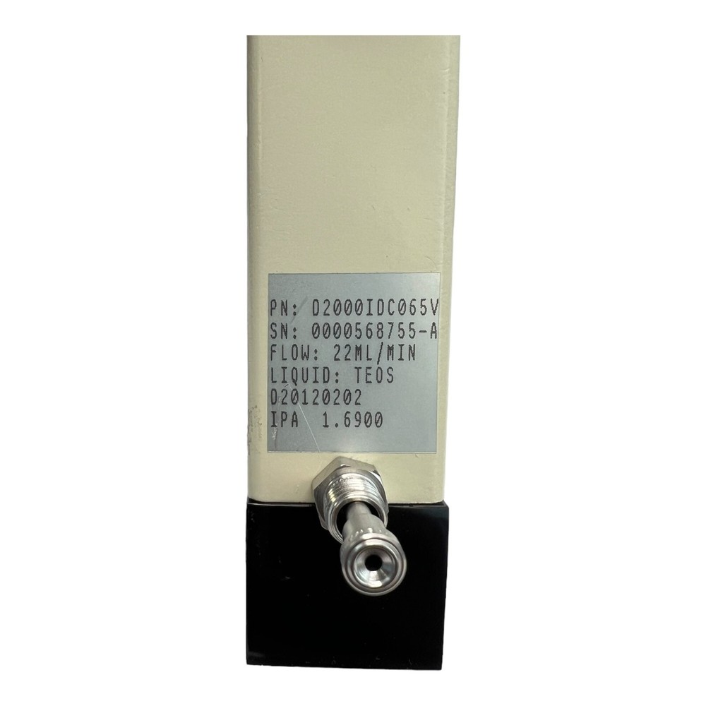 PARKER PORTER DIGITAL LIQUID FLOW CONTROLLER D2000IDC065V 22ML/MIN TEOS
