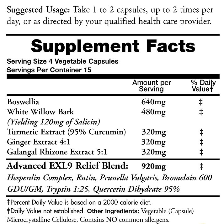 InflamEzze Advanced EXL9 -A Natural Alternative Supplement