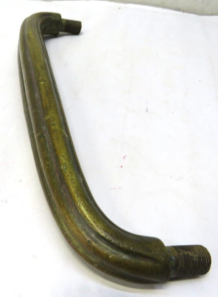 Antique Large Solid Brass Door Pull Handle 11 Inch 2Lb. 5 oz.