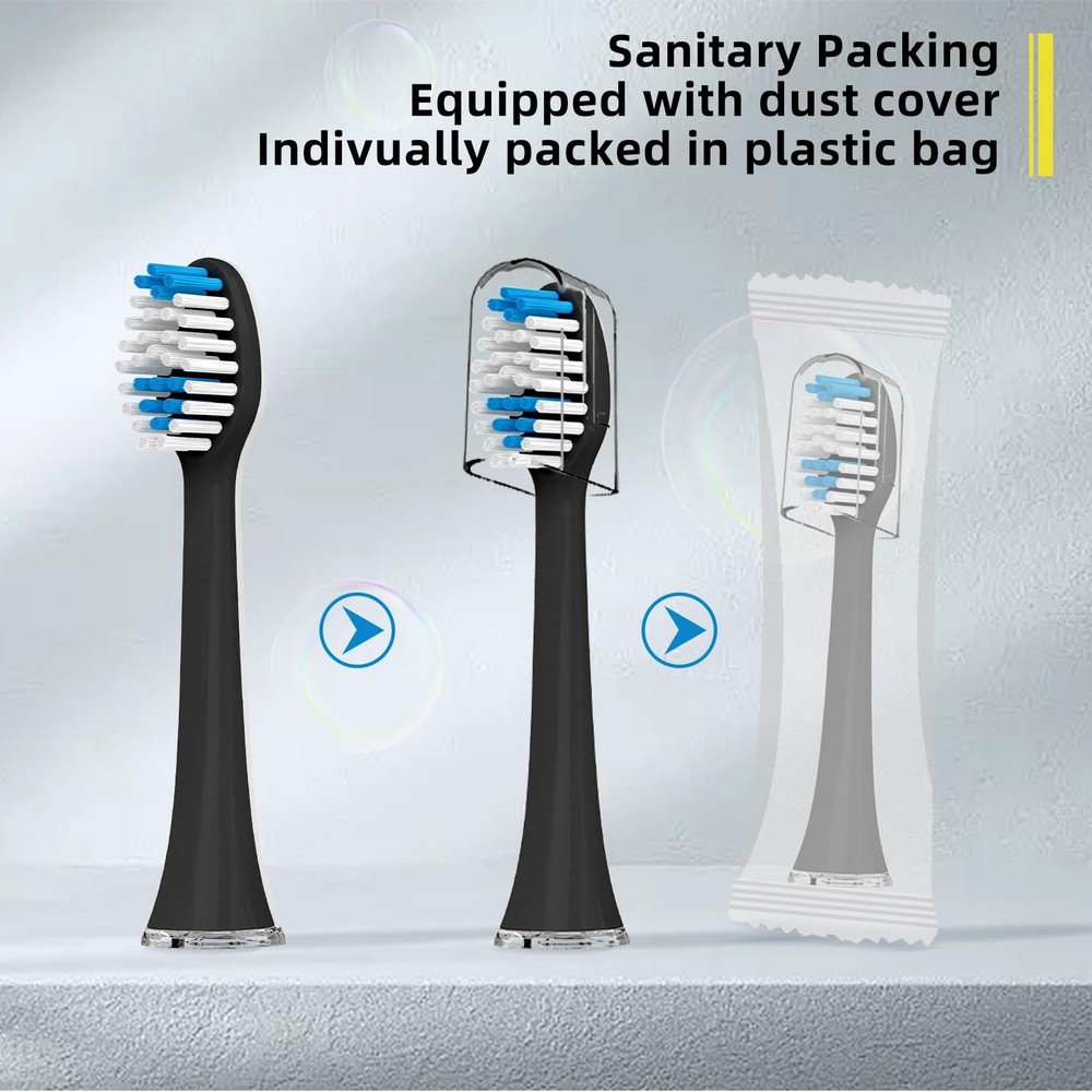 Acteh Sonic Edge Jetwave Toothbrush Replacement Heads - 10 Pack | Premium Origin