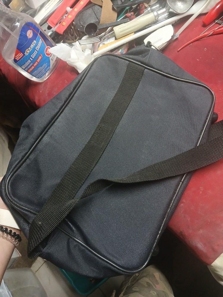 Lewis & Hyde original unisex black strap carry-on accessory bag