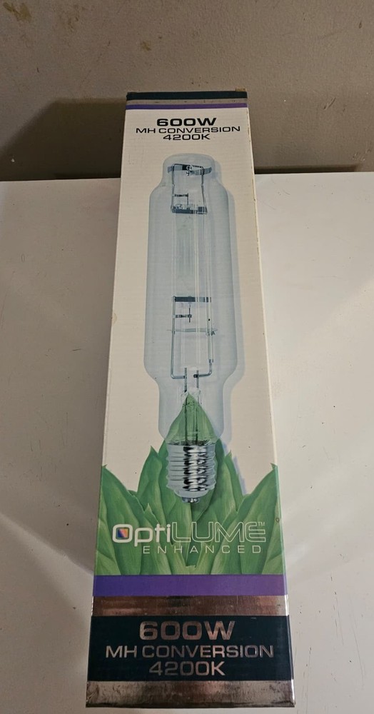 OptiLume Enhanced 600W MH Conversion Grow Light Bulb – 4200K