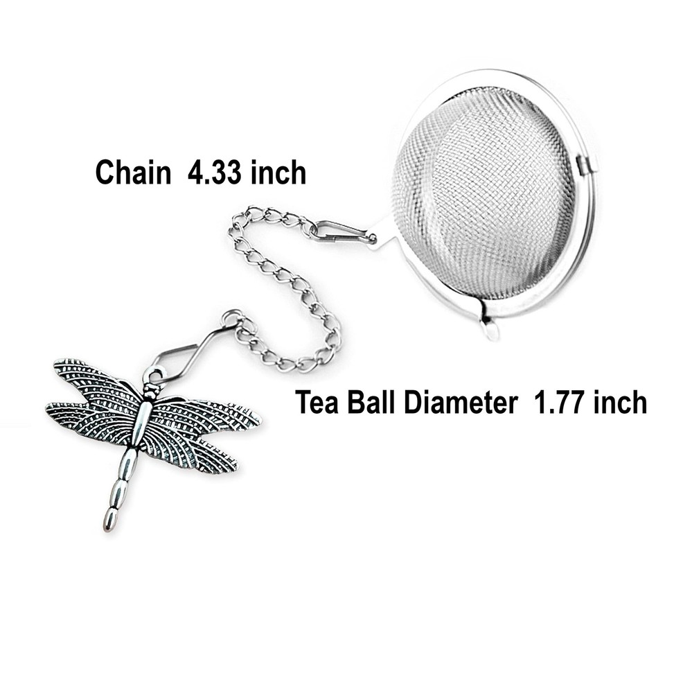 NSTaygate 2pcs Tea Infuser,Loose Leaf Tea Steeper Tea Strainer with Charm Han...