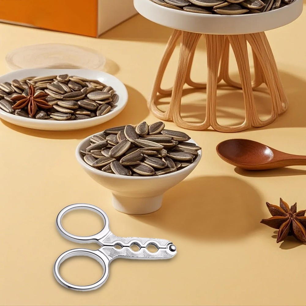 Nut Crackers Nuts Pistachio Sheller Opener Kitchen Stainless Steel Nutcracker