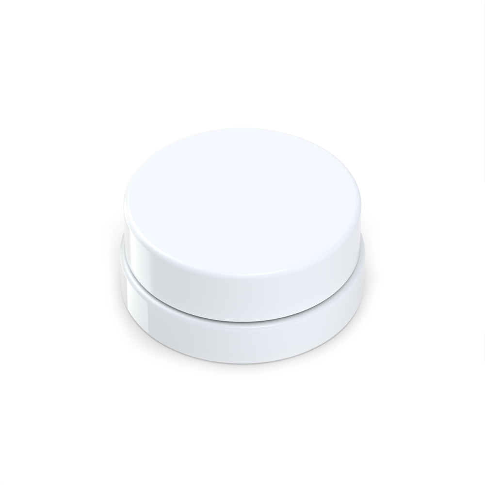 400 Pack 7ml Ceramic Concentrate Jar Gloss White