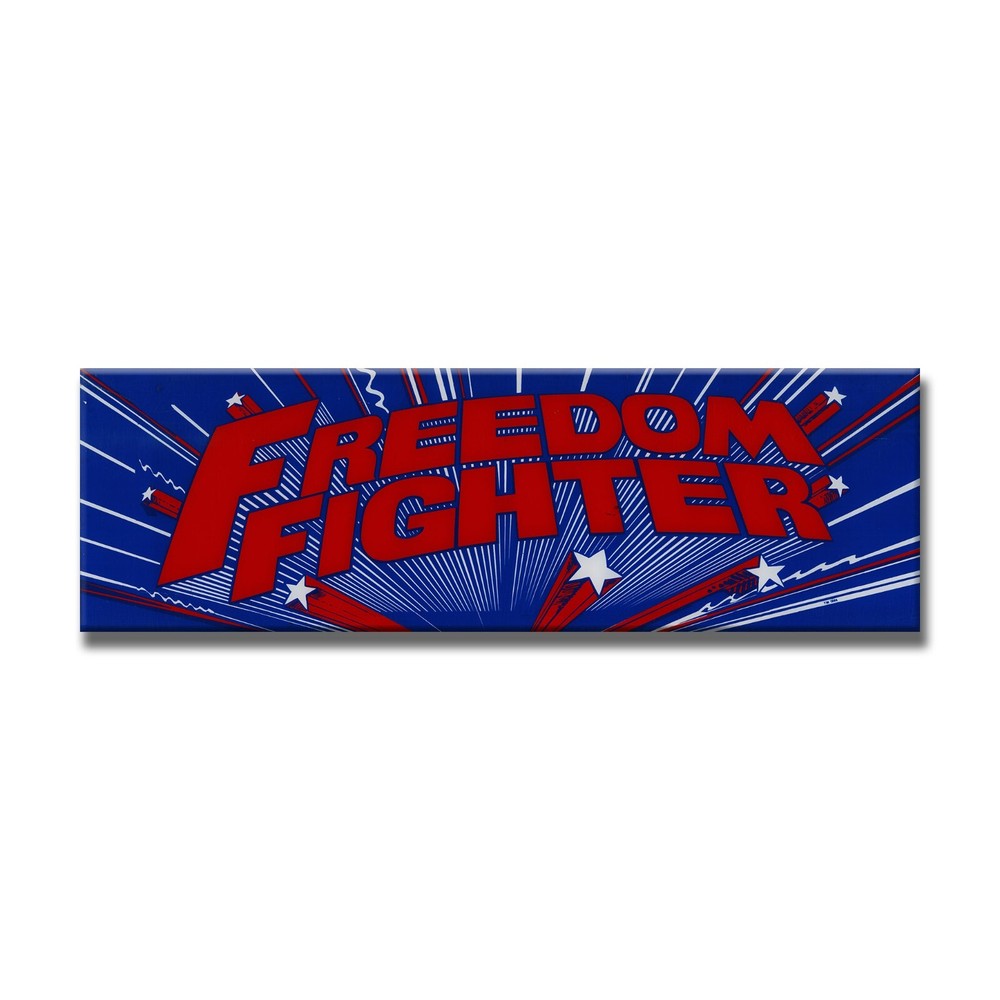 Freedom Fighter Premium Arcade Marquee Insert Reproduction Header Backlit