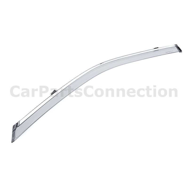 Wellvisors For Mitsubishi Eclipse Cross 18-23 Window Visor Deflector Chrome Trim
