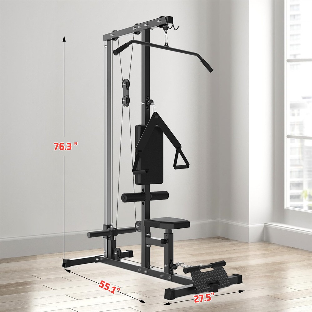 ✅LAT Power Cable Machine Row Cable Machine with Adjustable Leg Support Adjustab