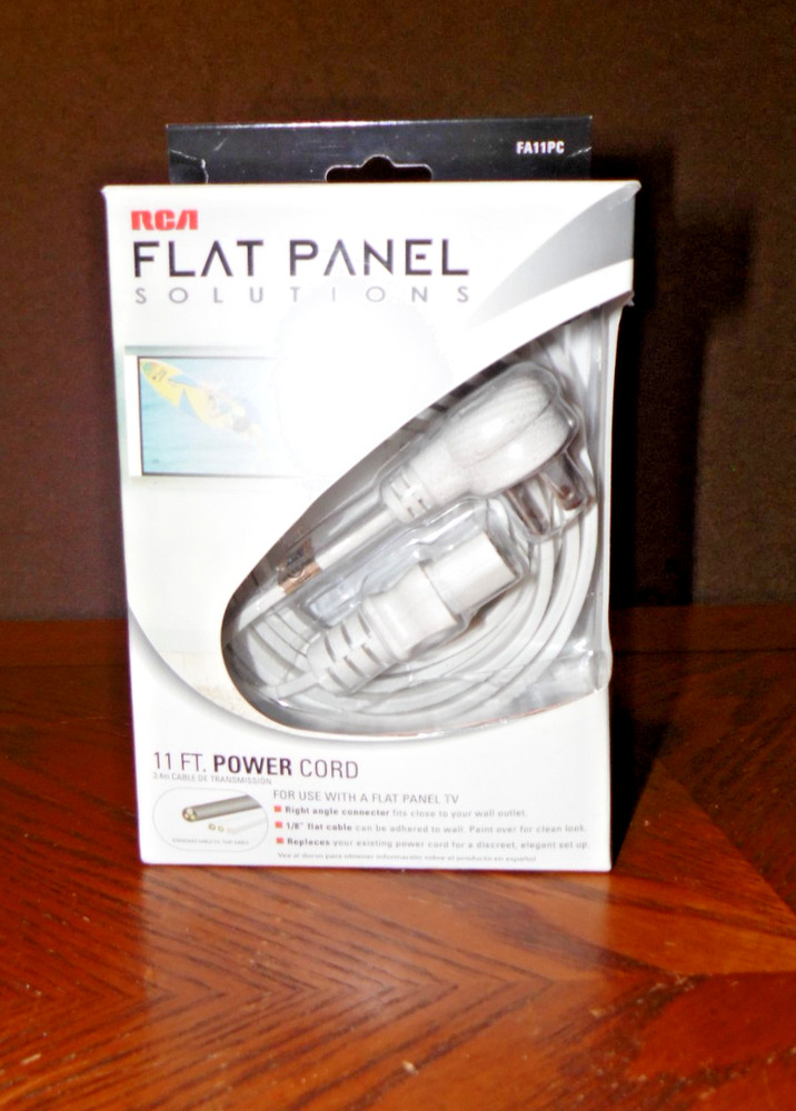 RCA flat Panel Solution FA11PC 11ft Power Cord White, FREE SHIPPING