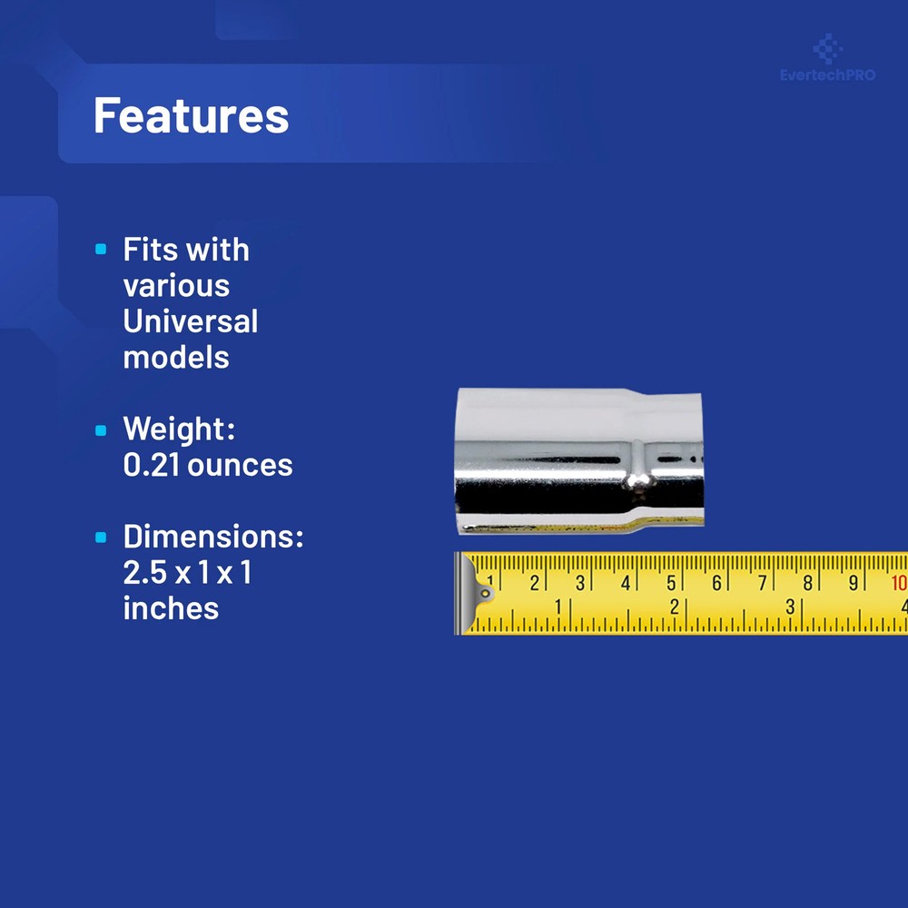 EvertechPRO Reversible Sleeve Polished Chrome Tub and Shower Faucets