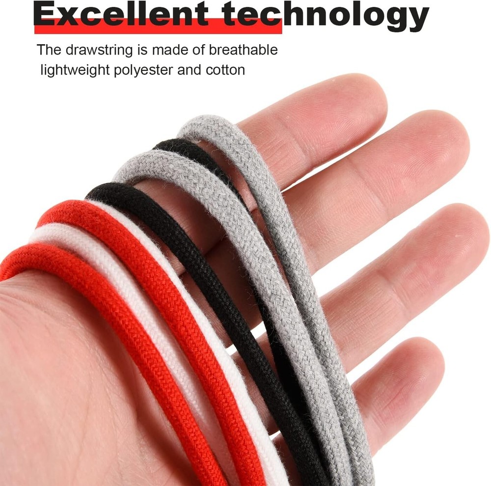 Drawstring Cord Replacement Cording with Easy Threaders+Cord Locks End