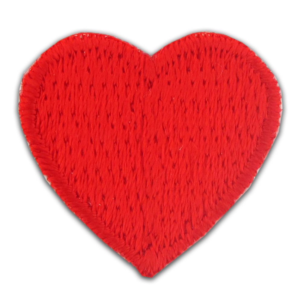 Red Heart Embroidered Applique Sticker