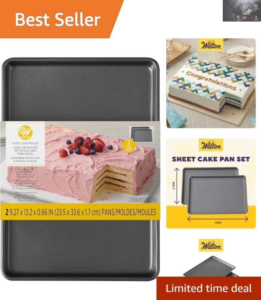 Versatile Rectangular Baking Pans: Easy Cleanup & Perfect for Every Occasion